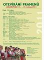 Program otevírání pramenů Program otevírání pramenů