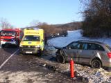 Nehodou zablokovaný hlavní tah na Luhačovice od Biskupic 22. ledna (foto: HZSZK) Nehodou zablokovaný hlavní tah na Luhačovice od Biskupic 22. ledna (foto: HZSZK)
