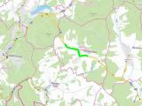Mapa s úsekem oprav v Petrůvce Mapa s úsekem oprav v Petrůvce