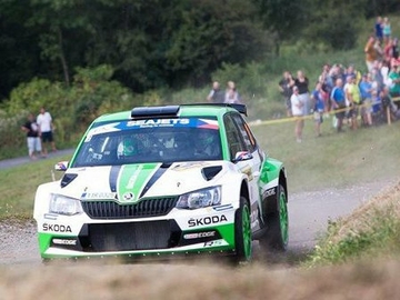 Vítěz ročníku 2017 Jan Kopecký na trati RZ Biskupice (foto J. Omelka) Vítěz ročníku 2017 Jan Kopecký na trati RZ Biskupice (foto J. Omelka)