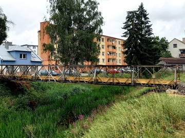 náhradní lávka pro pěší náhradní lávka pro pěší