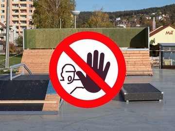 Dočasné uzavření skateparku Dočasné uzavření skateparku