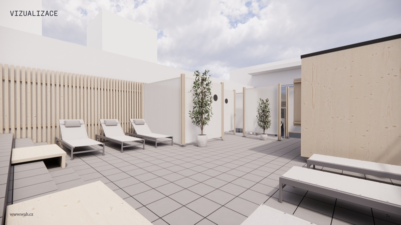 Městská plovárna Luhačovice připravuje nový saunový svět na kaskádové terase